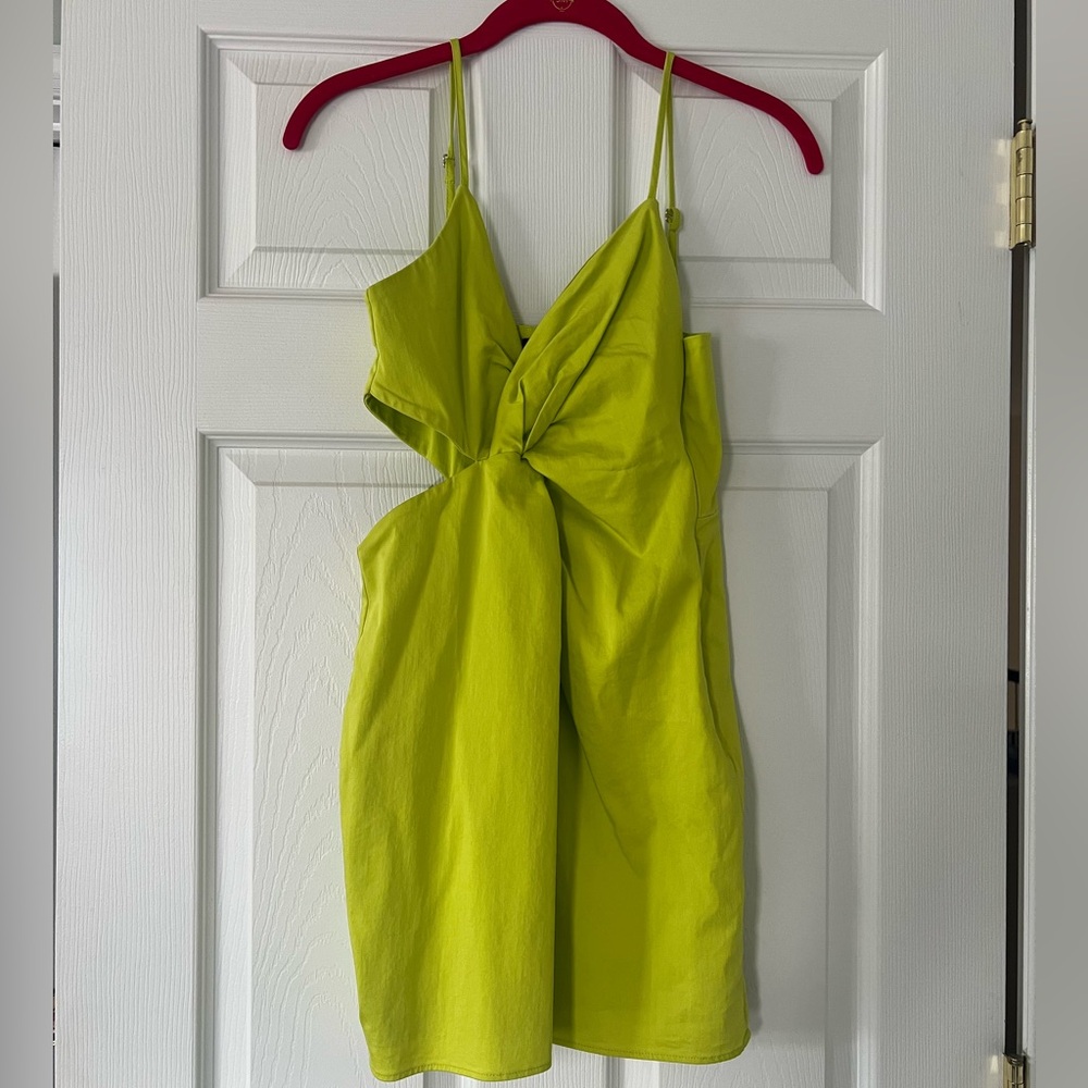 Zara bright yellow/green dress!